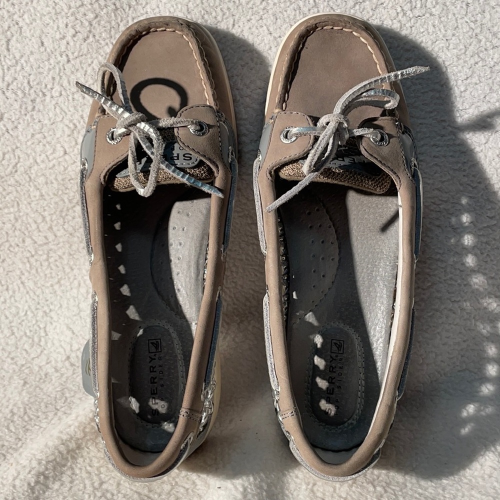Sperry Top-Siders Weave Silver and Gray